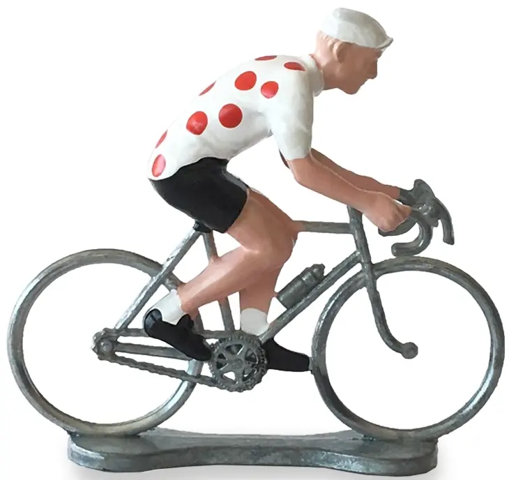 Figurka cyklisty Bernard & Eddy Red dots sit cyclist Richard uni