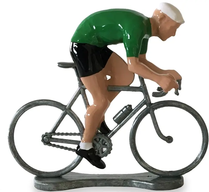 Figurka cyklisty Bernard & Eddy Green sprint cyclist Peter uni