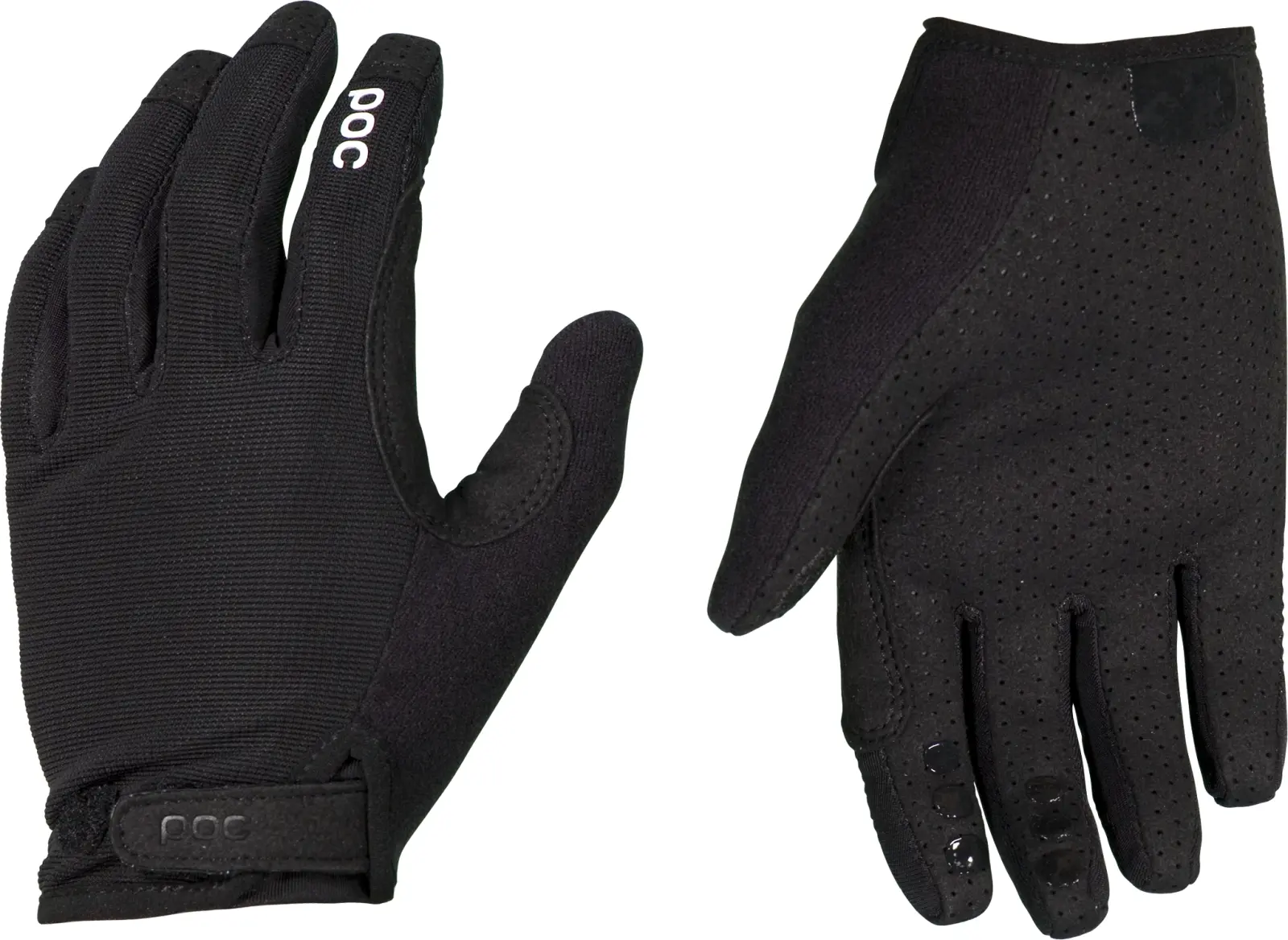 Dětské cyklistické rukavice POC Y's Resistance MTB Adj. Glove - Uranium Black S
