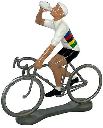 Figurka cyklisty Bernard a Eddy - mistr světa Remco uni