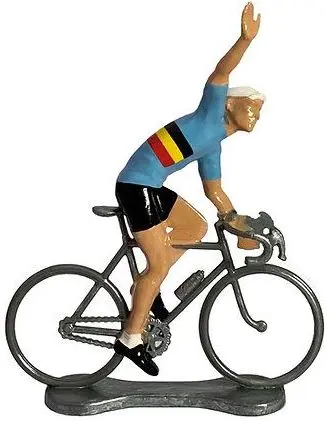 Figurka cyklisty Bernard a Eddy winner - mistr Belgie uni