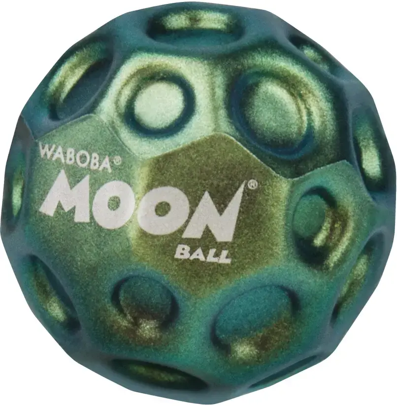 Hyperskákavý míček Waboba Metallic Moon - zelená uni