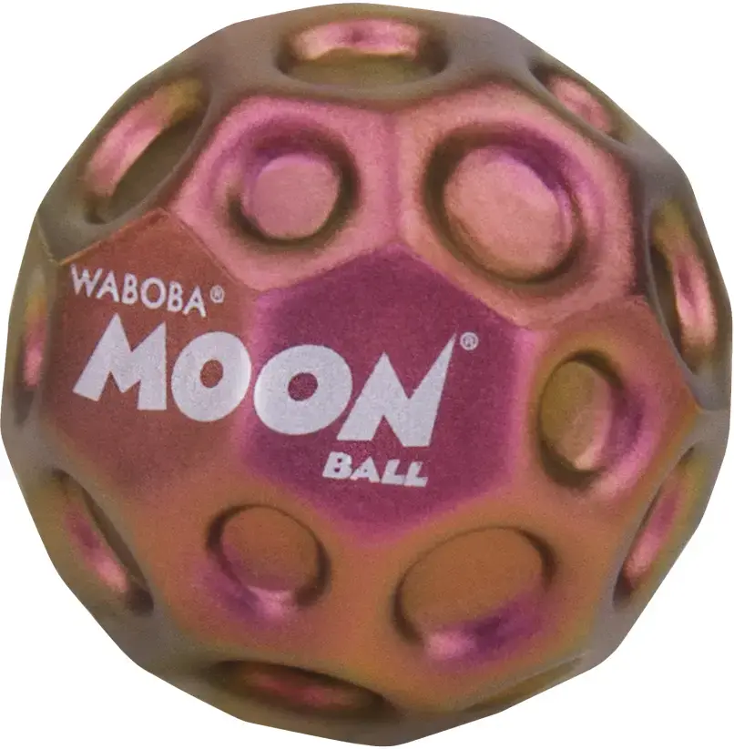 Hyperskákavý míček Waboba Metallic Moon - červená uni