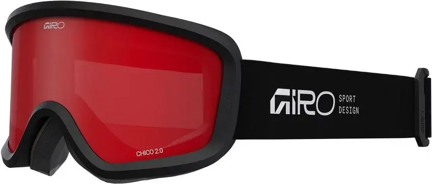 Dětské lyžařské brýle Giro Chico 2.0 - Black Stacked/Amber Scarlet uni