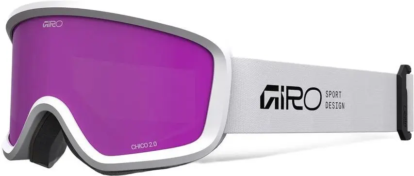 Dětské lyžařské brýle Giro Chico 2.0 - White Stacked/Amber Pink uni
