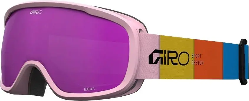 Dětské lyžařské brýle Giro Buster - Pink Blocks/Amber Pink uni