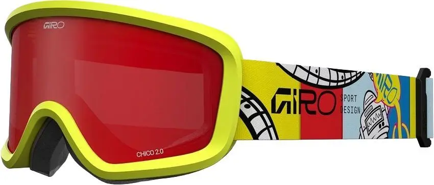 Dětské lyžařské brýle Giro Chico 2.0 - Yellow Robot/Amber Scarlet uni