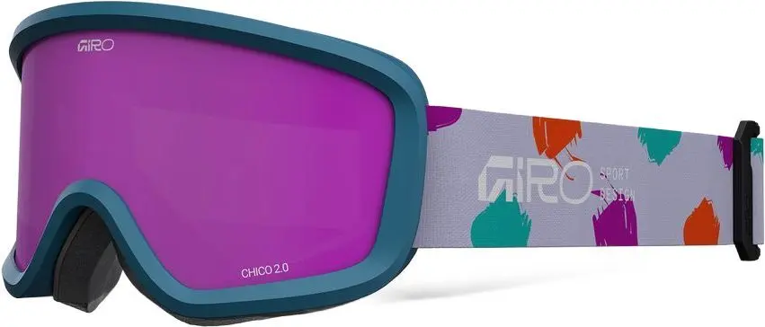 Dětské lyžařské brýle Giro Chico 2.0 - Teal Painted/Amber Pink uni