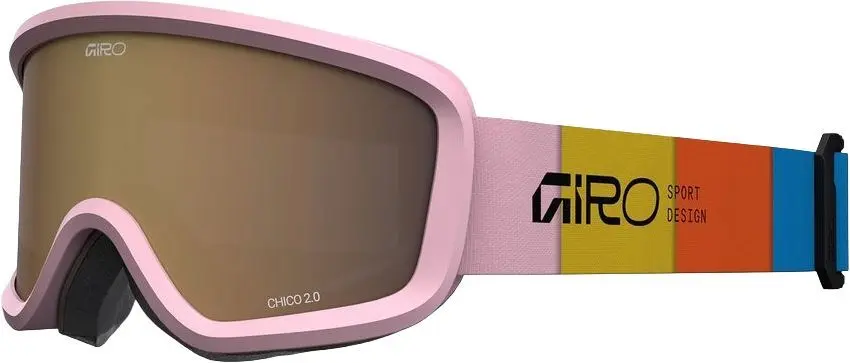 Dětské lyžařské brýle Giro Chico 2.0 - Pink Blocks/Amber Rose uni