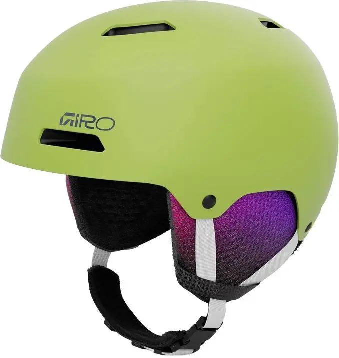 Dětská lyžařská helma Giro Crue - Mat Flo Green S-(52-55.5)