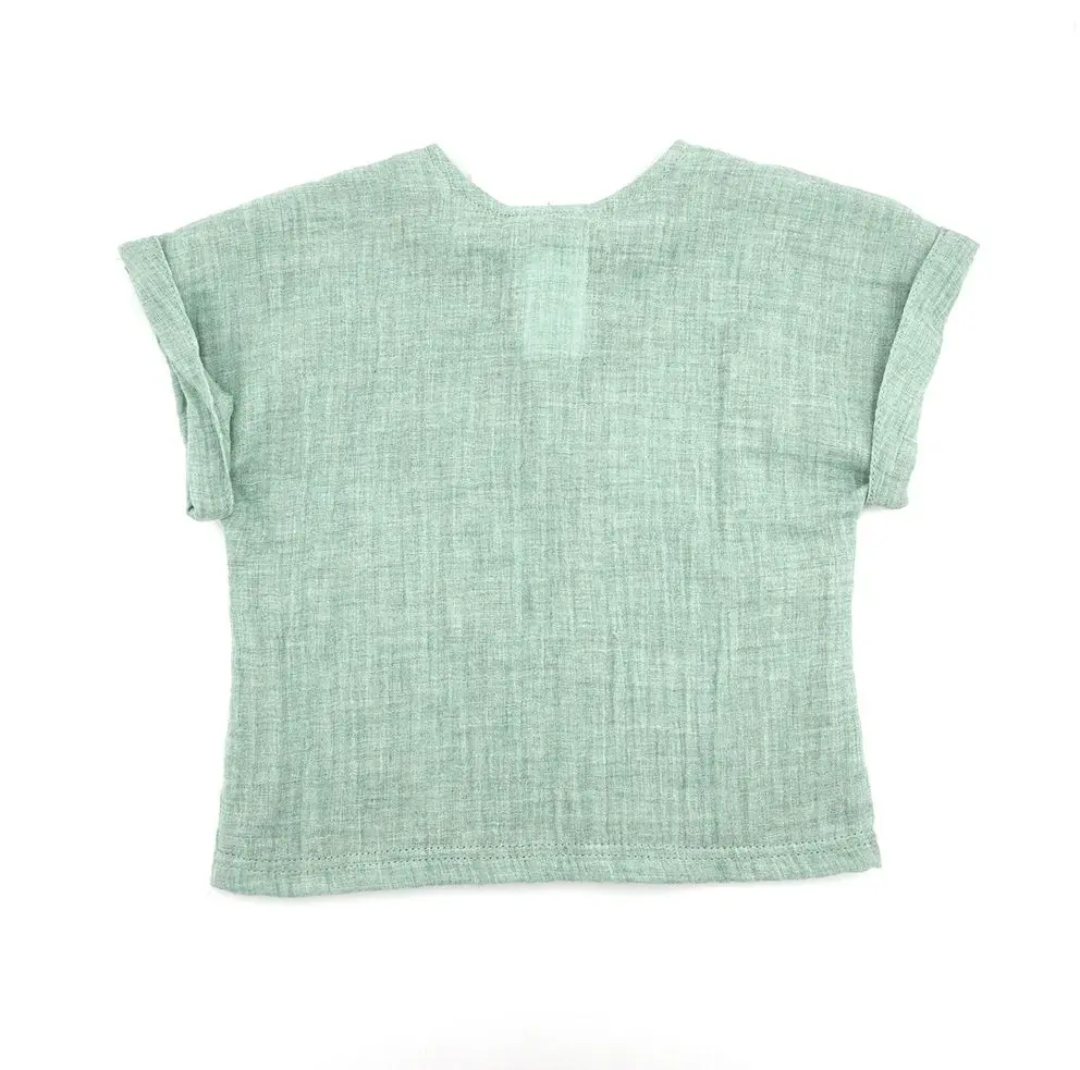 Dětské triko Maximo Gots Baby Boy-Shirt Short Arm - meeresgrün 62/68