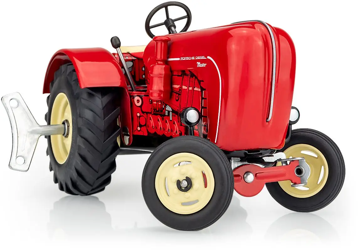 Dětská plechová hračka KOVAP - Traktor Porsche Master 419 na klíček uni
