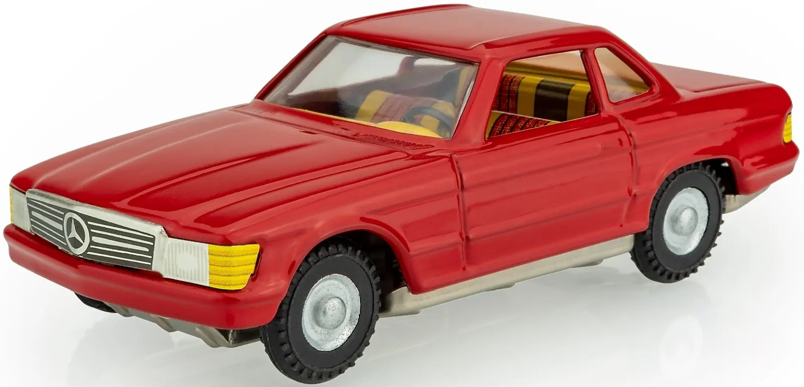 Dětská plechová hračka KOVAP - MERCEDES Coupe červený