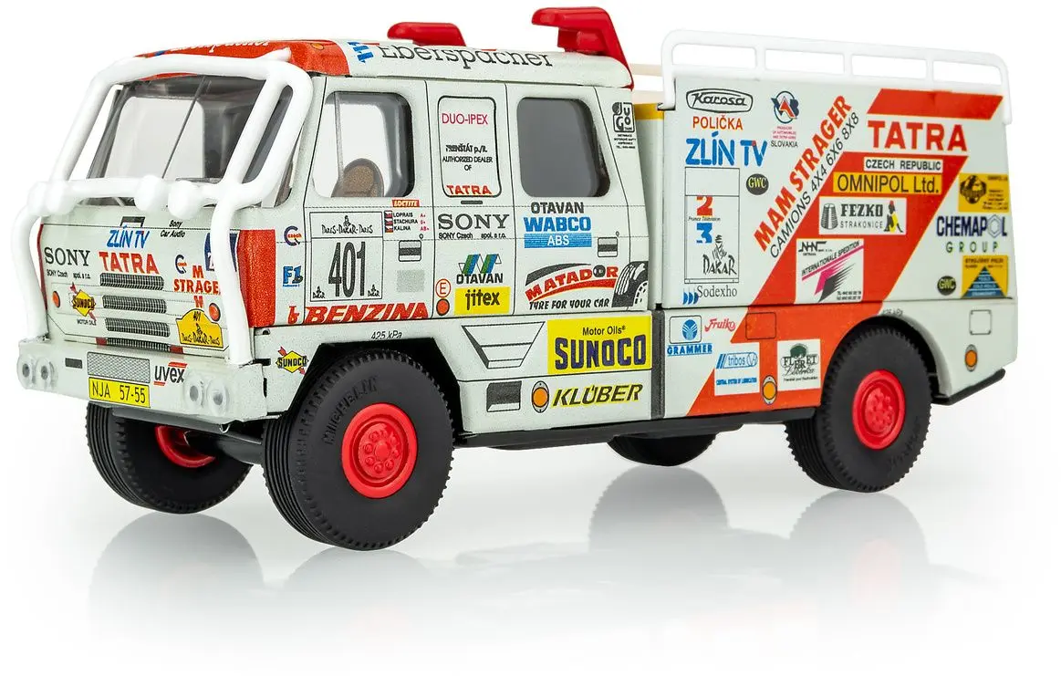 Dětská plechová hračka KOVAP – model TATRA 815 Dakar 1994 bez pohonu uni
