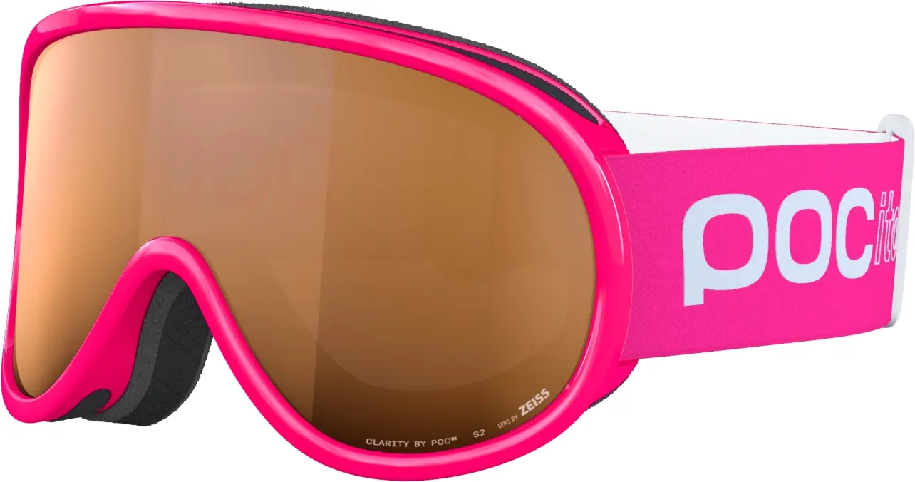 Dětské lyžařské brýle POCito Retina - Fluorescent Pink/Partly Sunny Light Orange uni