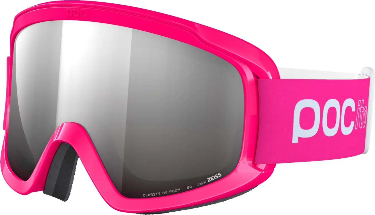 Dětské lyžařské brýle POCito Opsin - Fluorescent Pink/Partly Sunny Silver uni