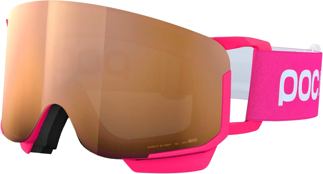 Dětské lyžařské brýle POCito Nexal - Fluorescent Pink/Partly Sunny Light Orange uni