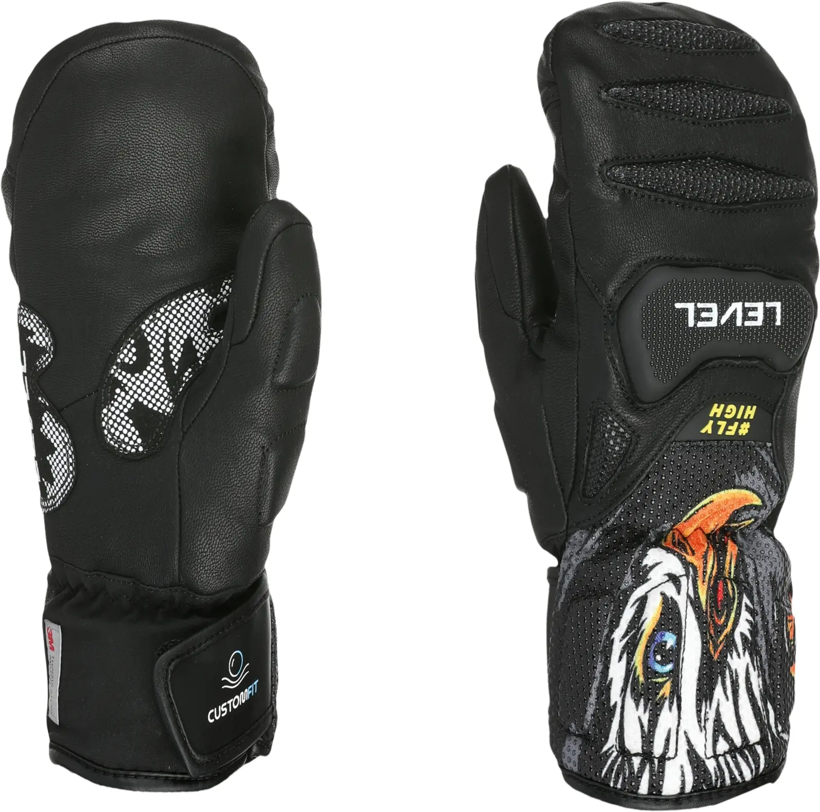 Dětské lyžařské palčáky Level SQ JR CF Mitt - PK Black 6