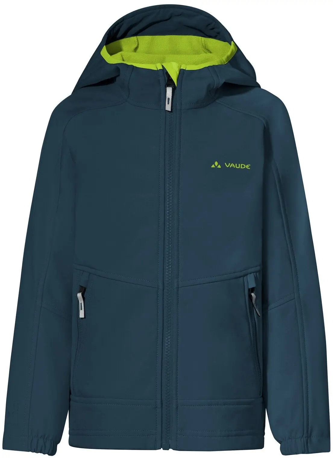 Dětská softshellová bunda Vaude Kids Rondane Jacket IV - dark sea/green 92