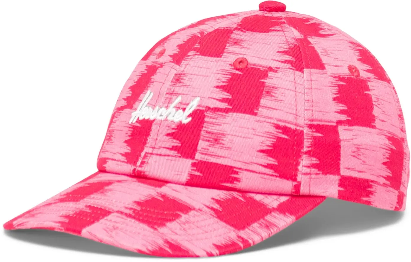 Dětská kšiltovka Herschel Sylas Kids Cap - Check Yourself Raspberry uni