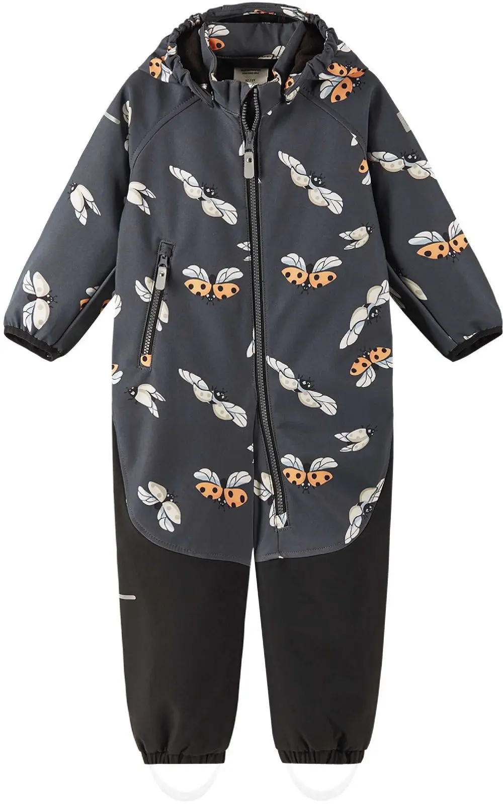 Dětský softshellový overal Reima Mjosa - Soft black 86