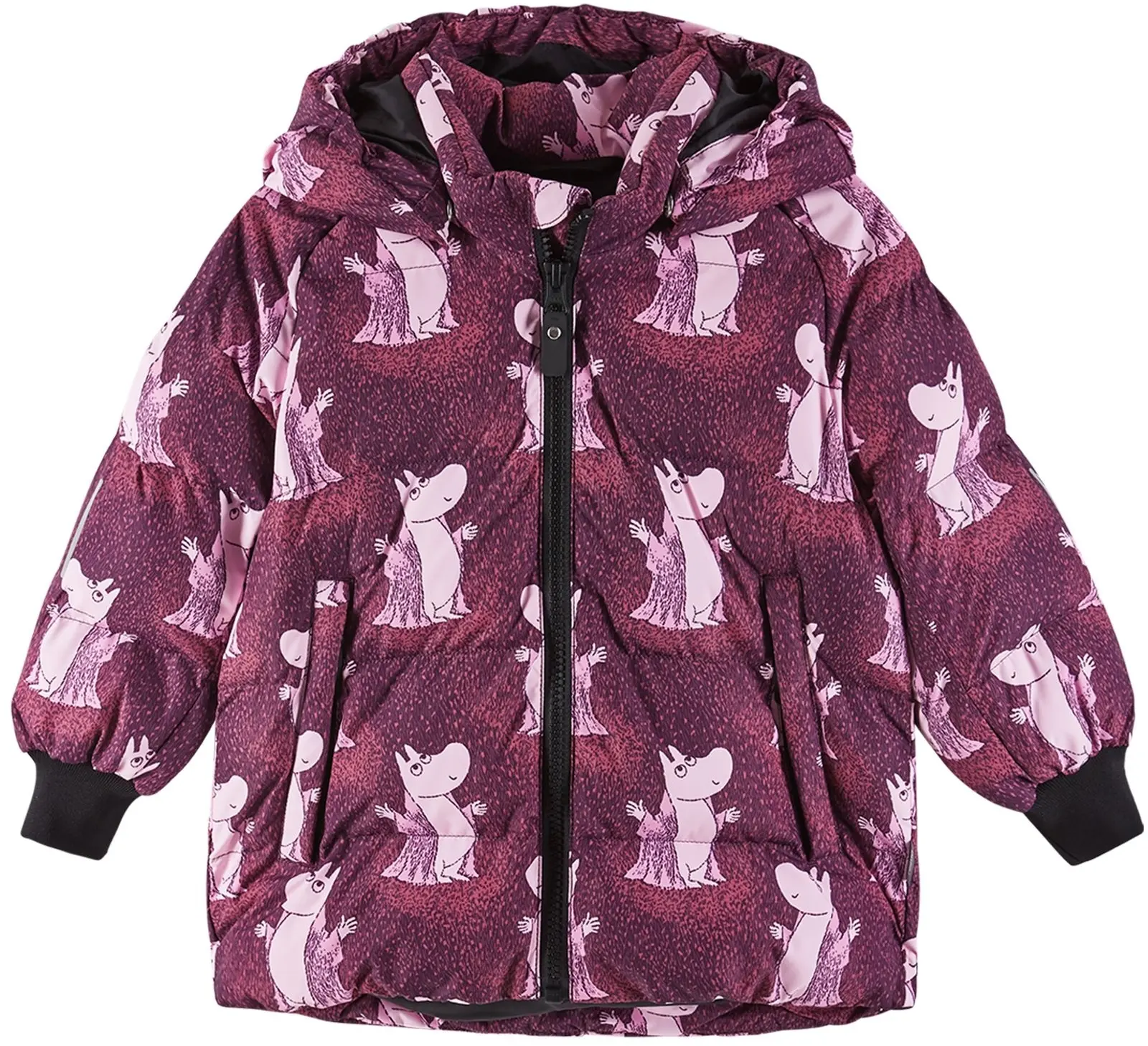 Dětská zimní bunda Reima Moomin Lykta - Deep purple 110