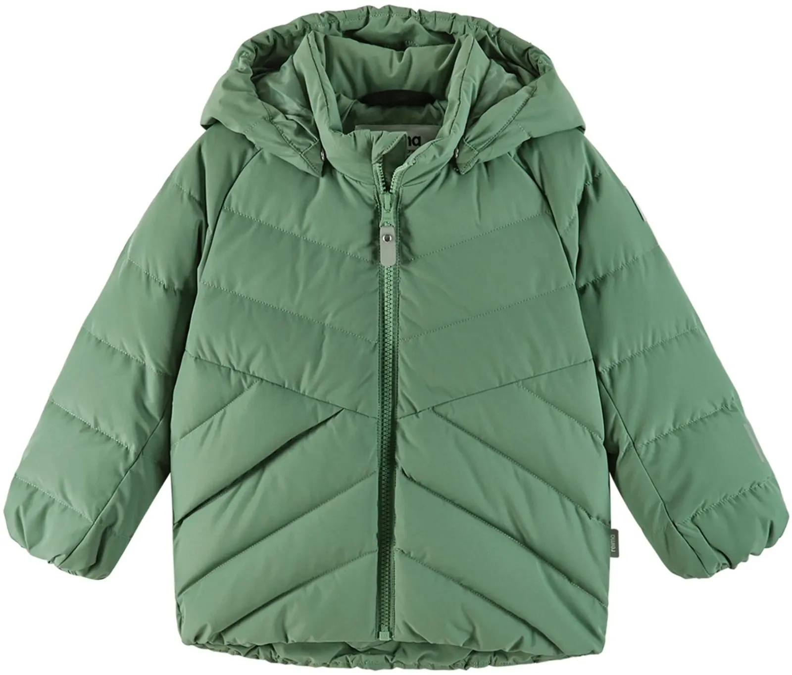 Dětská péřová bunda Reima Kupponen - Green Clay 80