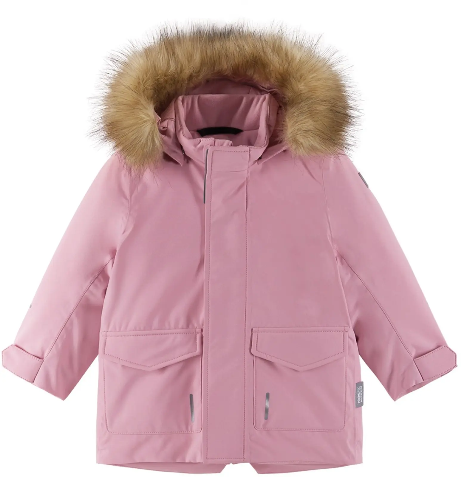 Dětská zimní bunda s membránou Reima Mutka - Grey Pink 80