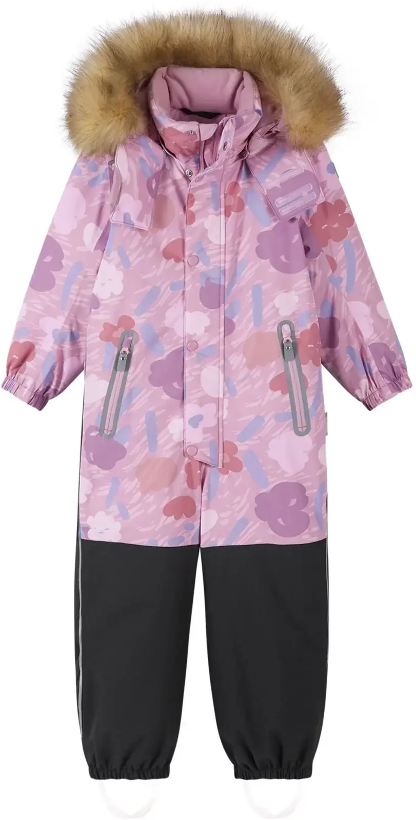 Dětská zimní kombinéza s membránou Reima Kipina - grey pink 98