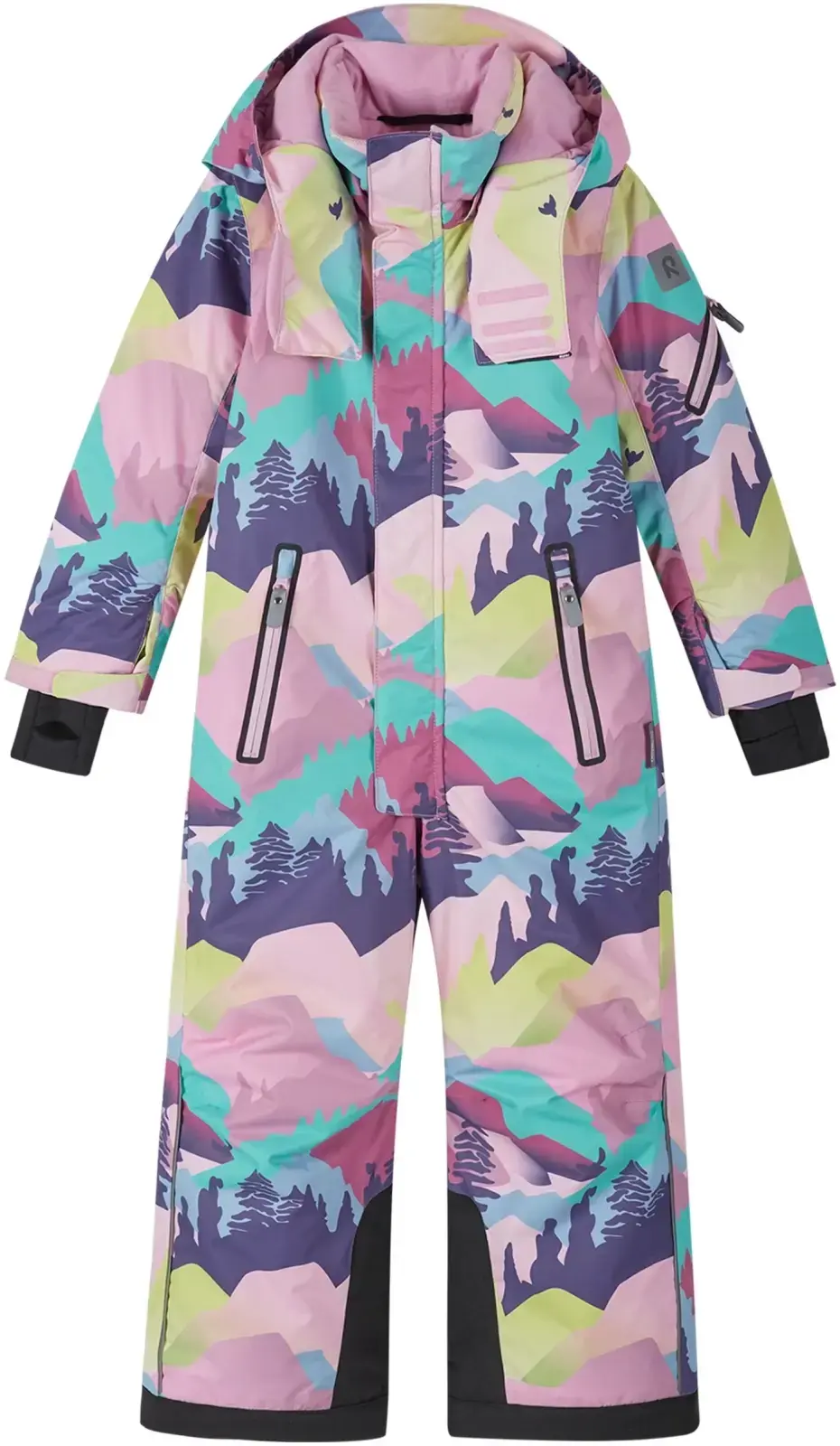 Dětský zimní overal s membránou Reima Reach - grey pink 122