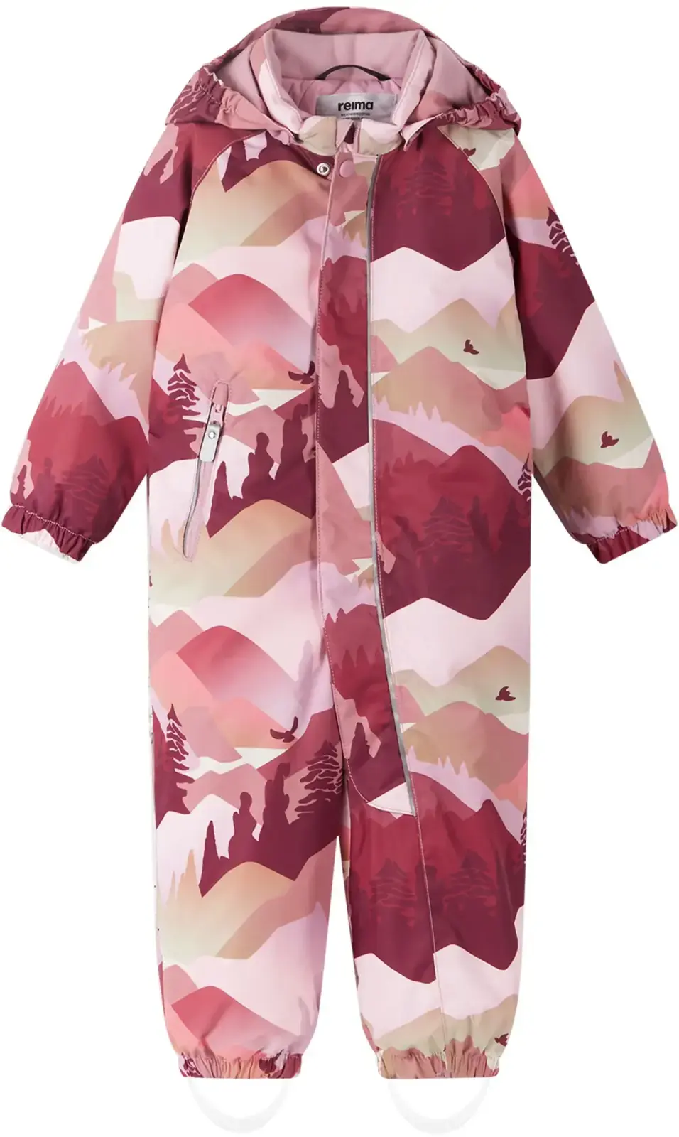 Dětský zimní overal s membránou Reima Puhuri - grey pink 98