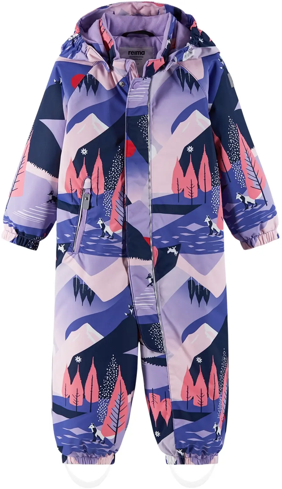 Dětská zimní kombinéza s membránou Reima Puhuri - Breezy Violet 74