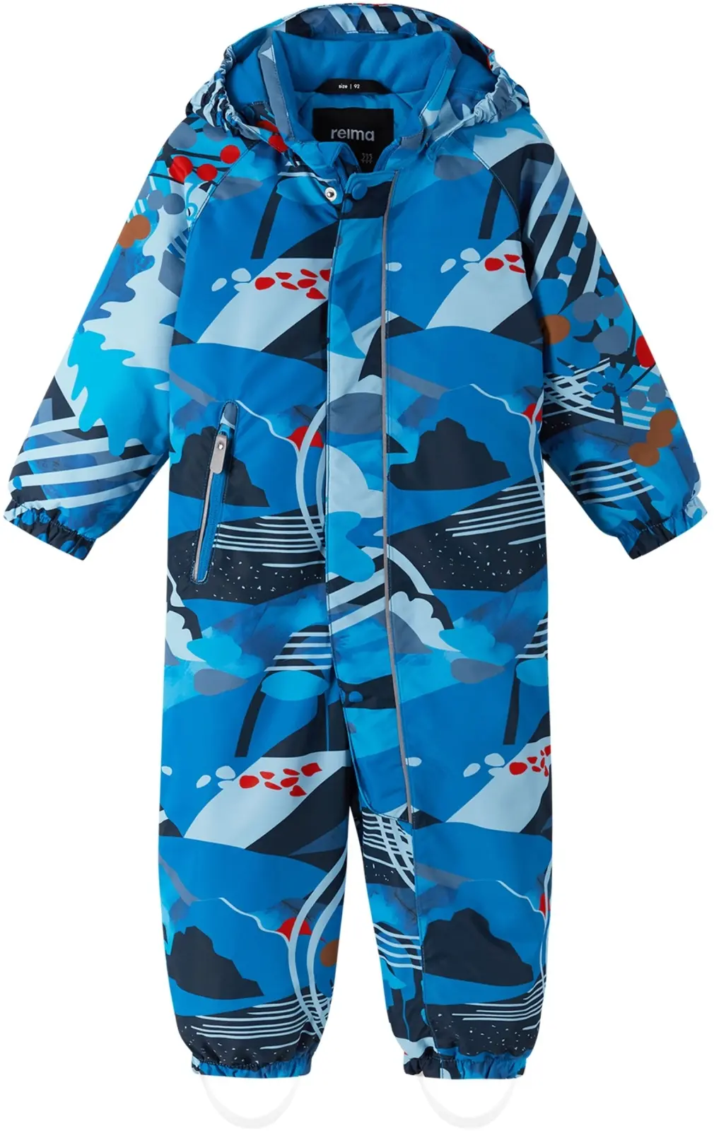 Dětský zimní overal s membránou Reima Puhuri - Bright blue 74