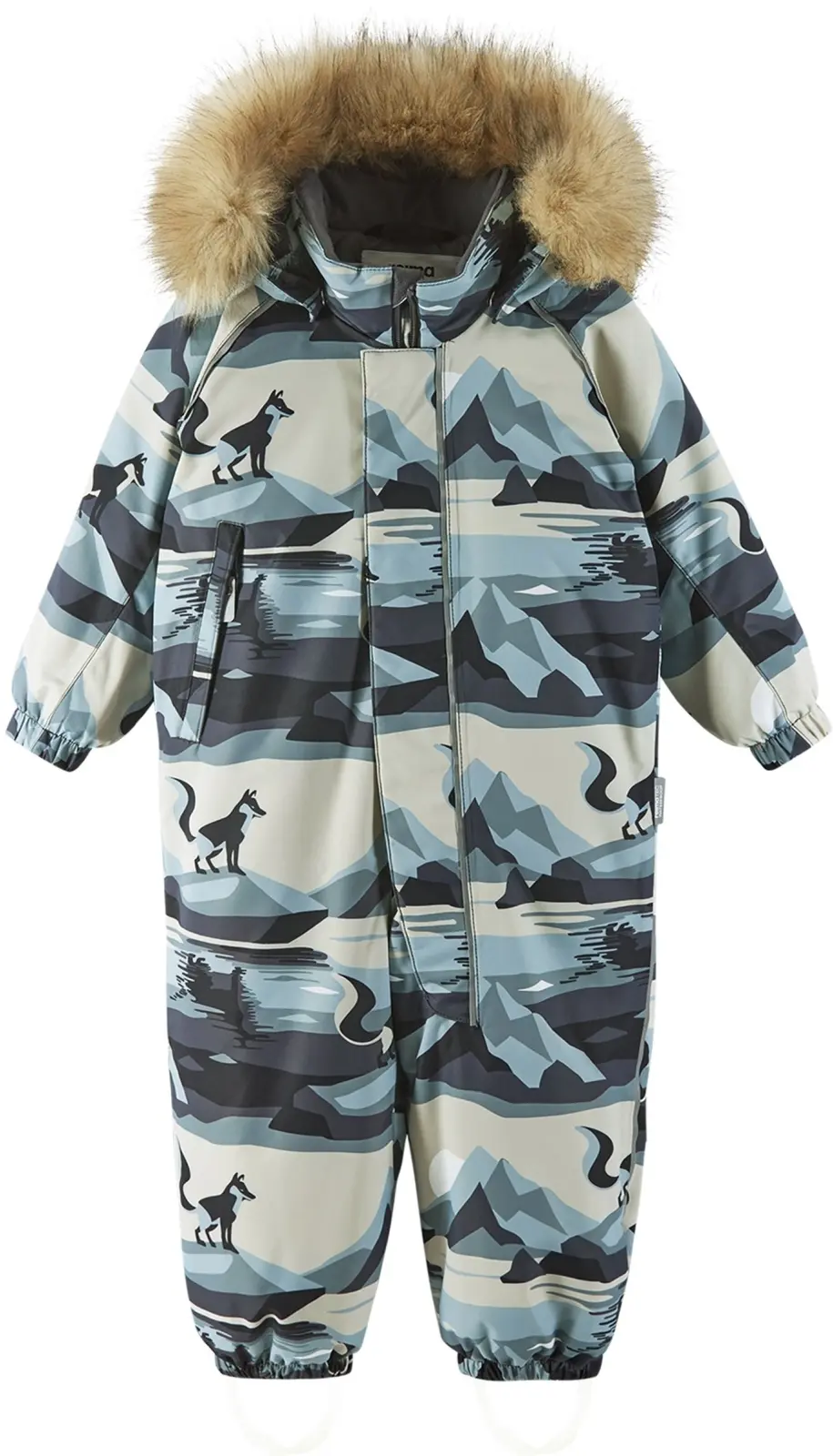 Dětská zimní kombinéza s membránou Reima Lappi - Sandy Beige 74
