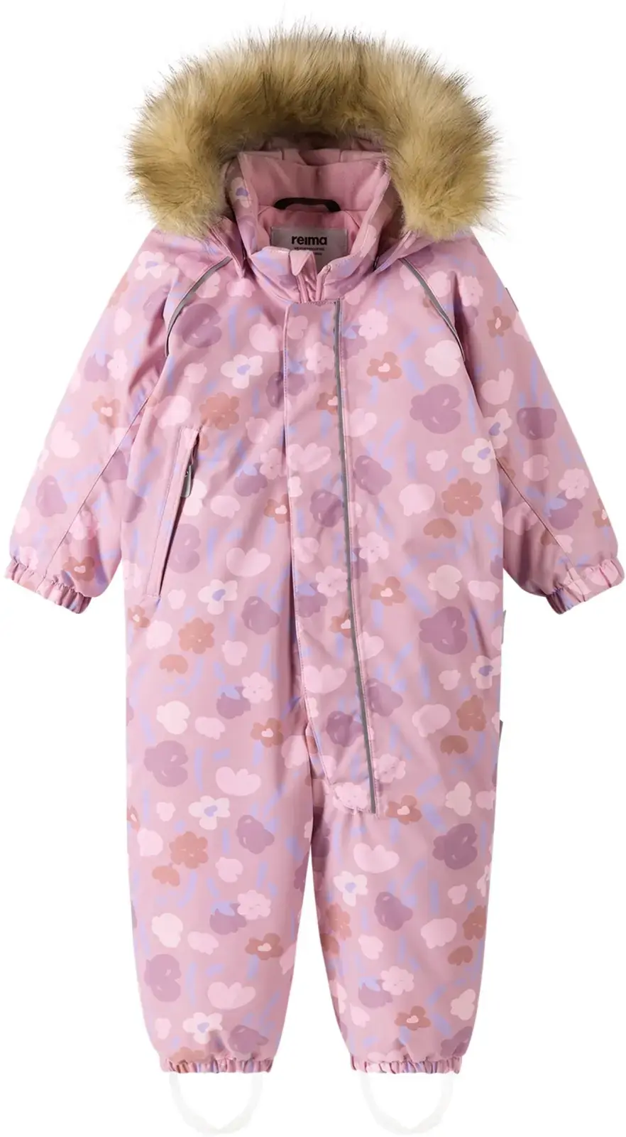 Dětský zimní overal s membránou Reima Lappi - grey pink 80