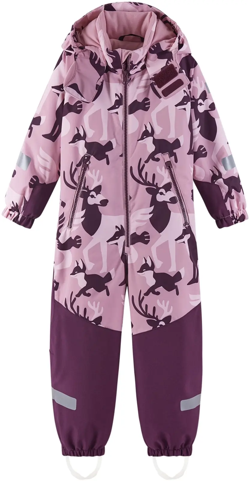 Dětská zimní kombinéza s membránou Reima Kurikka - Grey Pink 98
