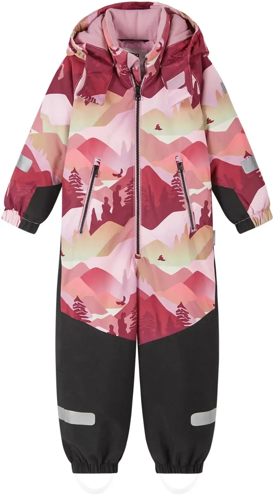 Dětský zimní overal s membránou Reima Kurikka - grey pink 104