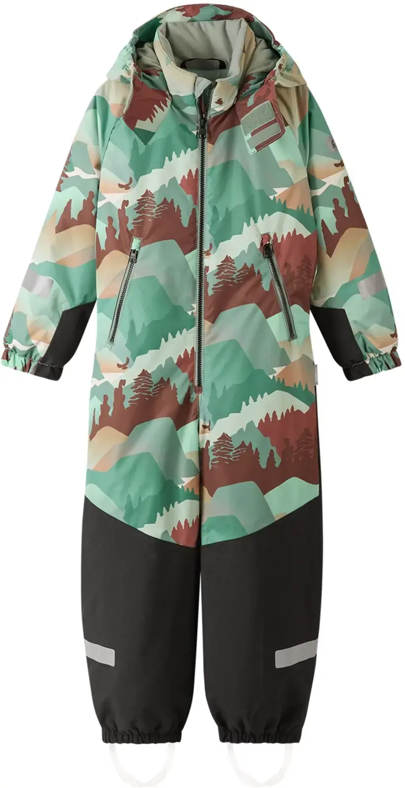 Dětský zimní overal s membránou Reima Kurikka - stone green 98