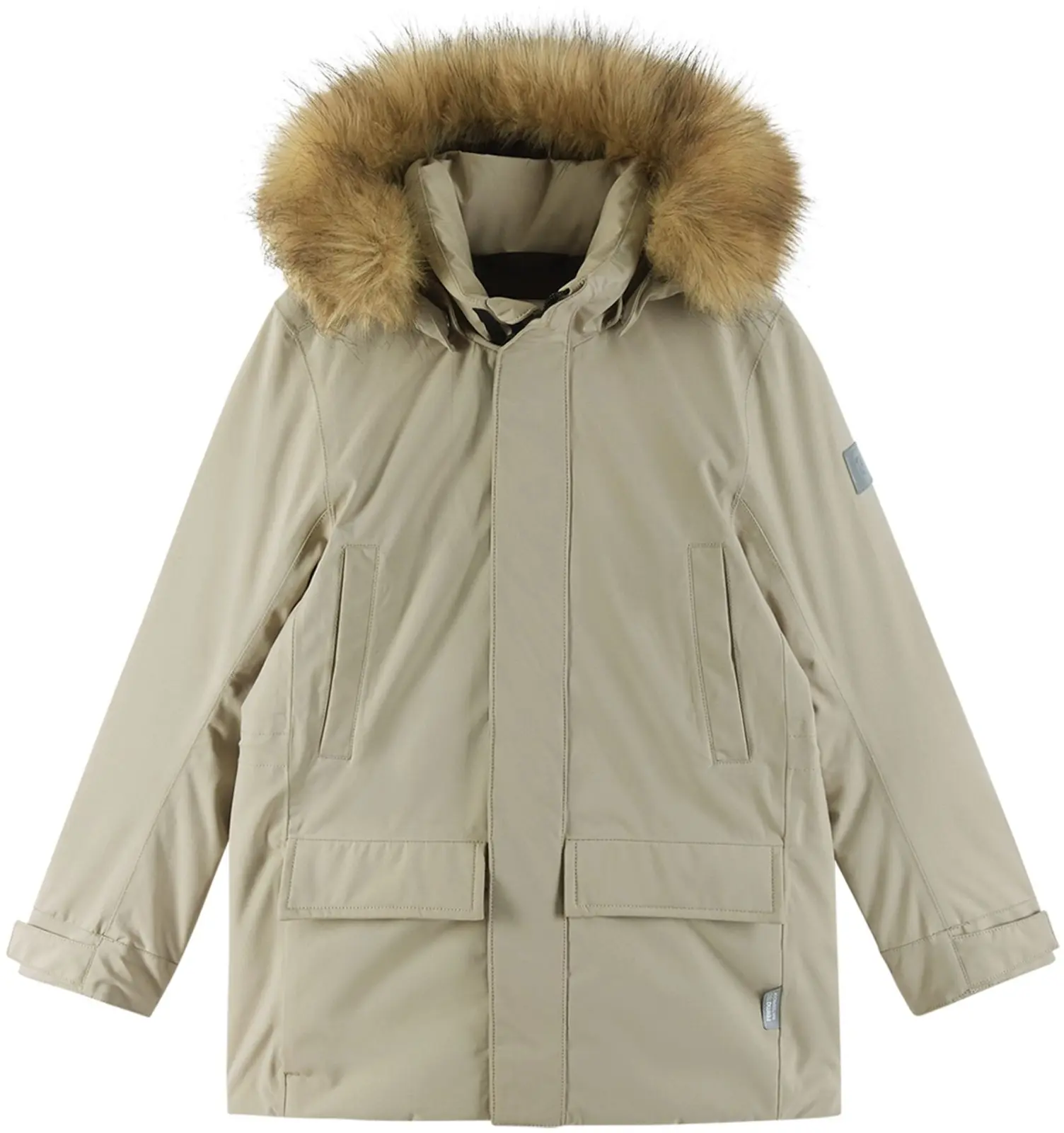 Dětská péřová bunda s membránou Reima Serkkula - Earthy Beige 104