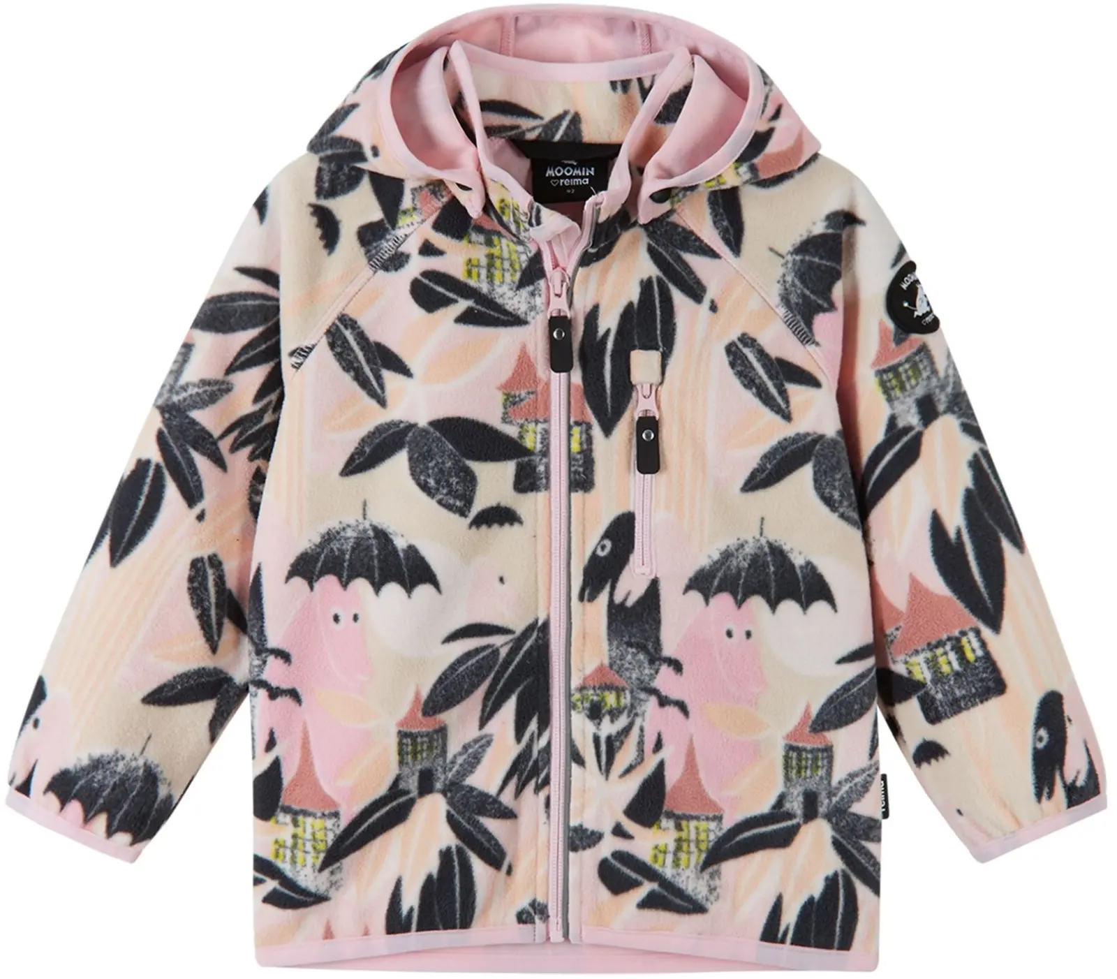 Dětská bunda Reima Moomin Vindskydd - Pale rose 80
