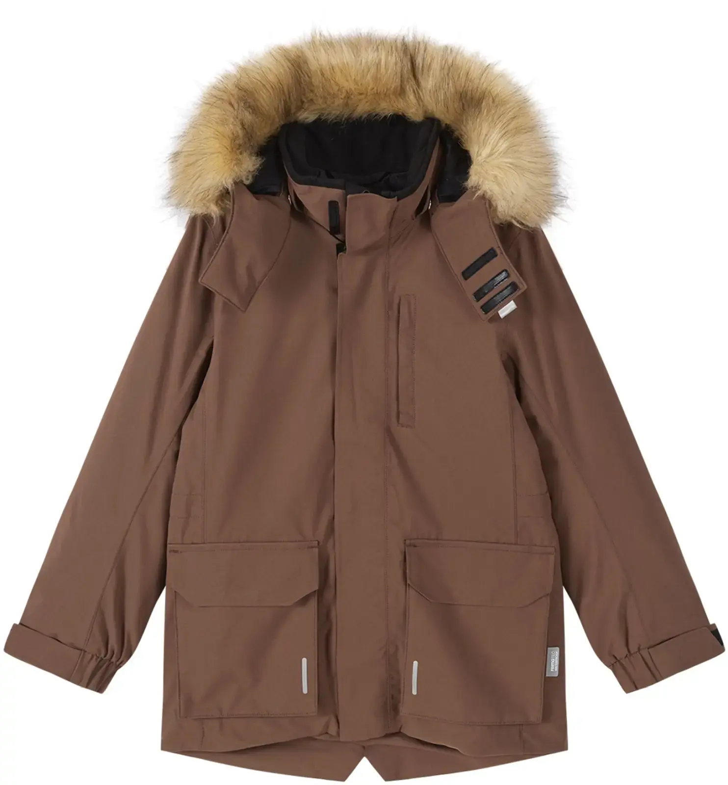 Dětská zimní bunda s membránou Reima Ajaton - umber brown 128