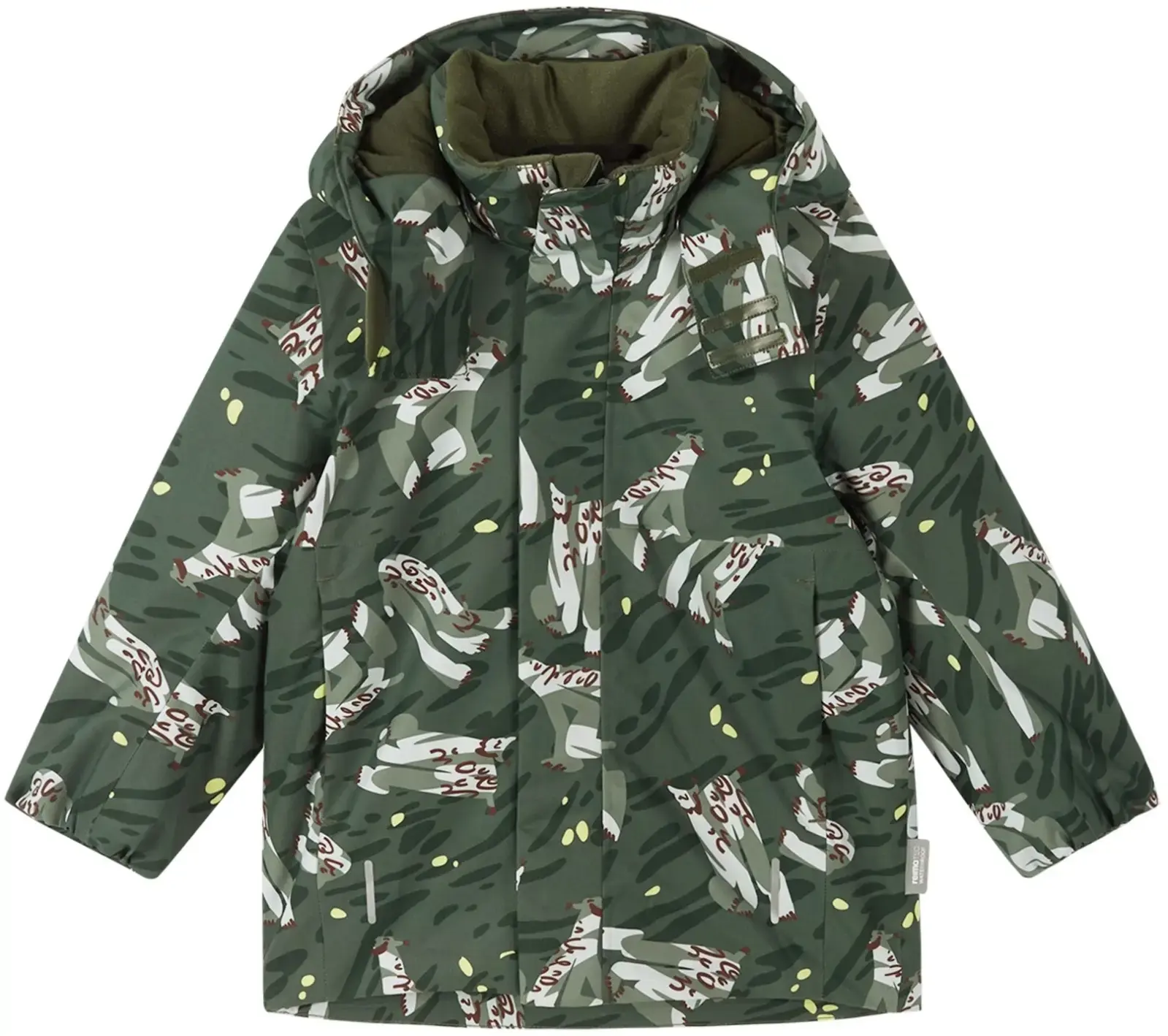 Dětská zimní bunda s membránou Reima Marttila - thyme green 134