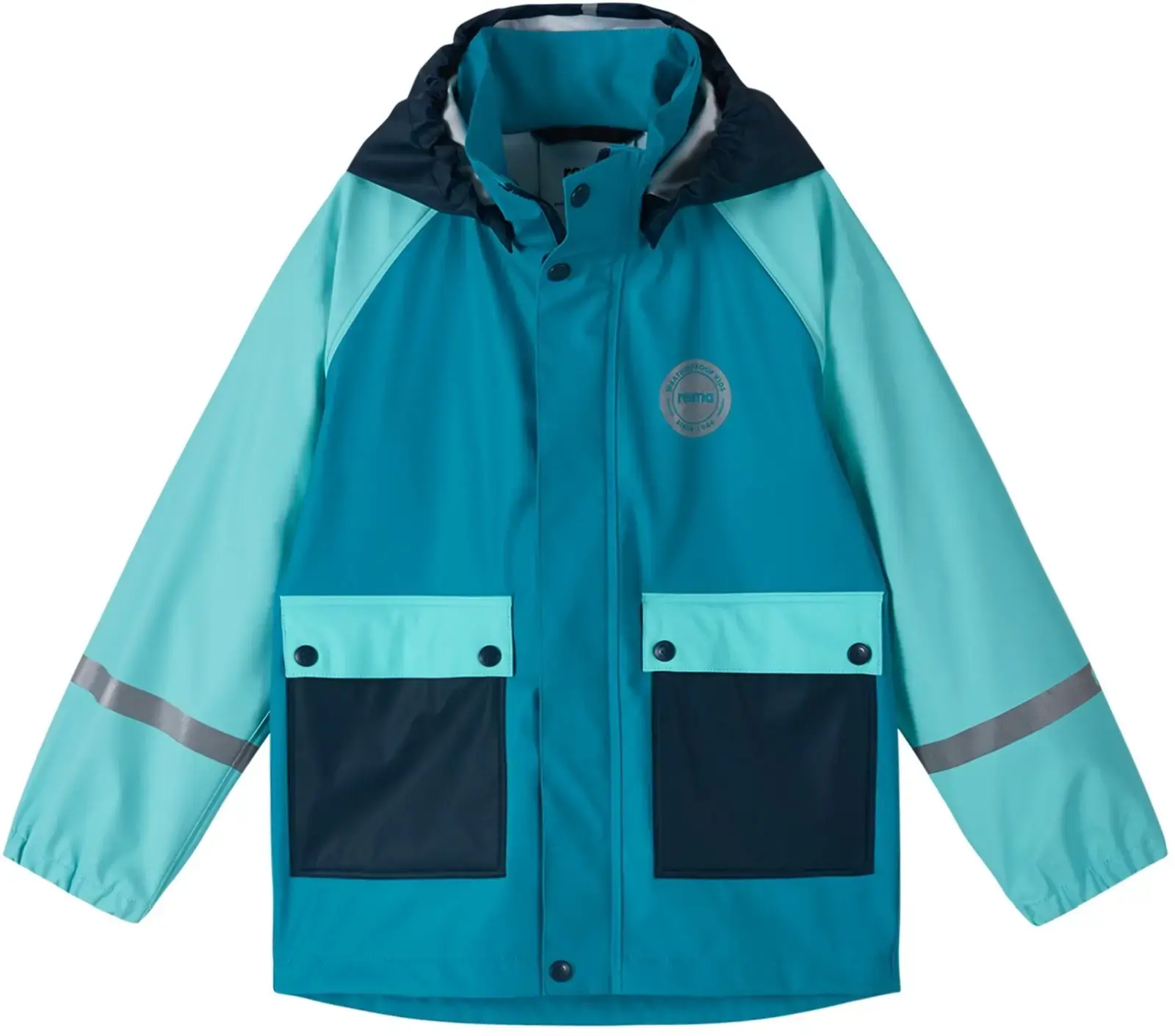 Dětská bunda do deště Reima Suihku - aquatic blue 110