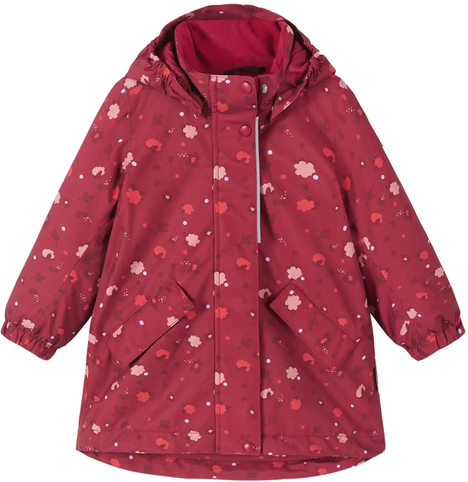 Dětská zimní bunda s membránou Reima Taipale - cranberry 128