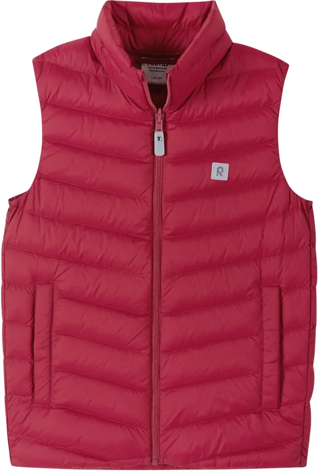 Dětská péřová vesta Reima Fiskari - cranberry 158
