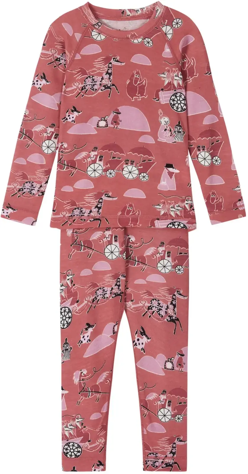 Set dětského funkčního prádla Reima Moomin Trivsam - rose blush 98