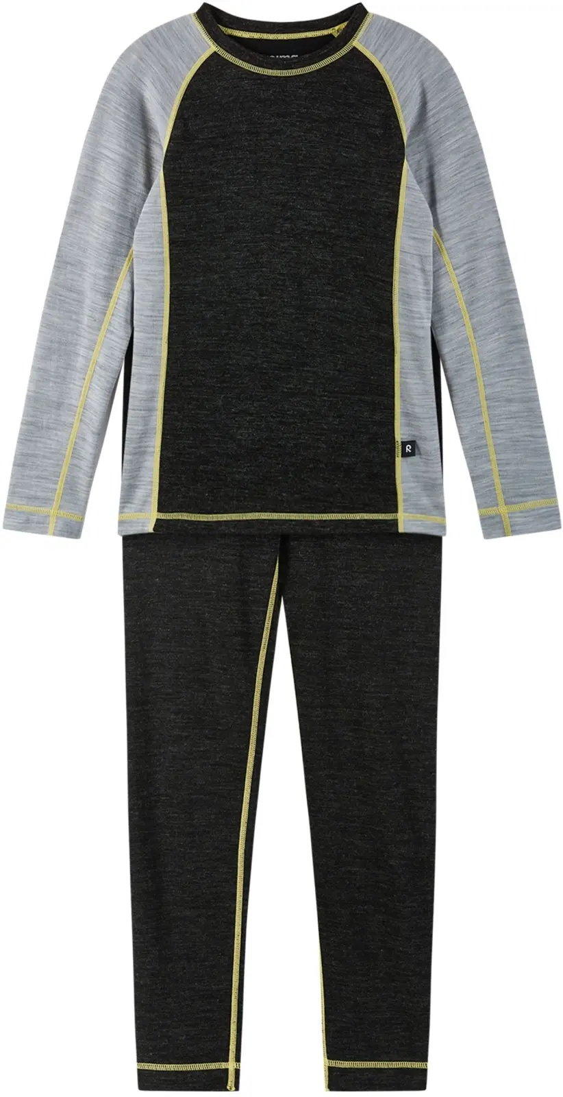Set dětského funkčního prádla Reima Taitoa - Black melange 80