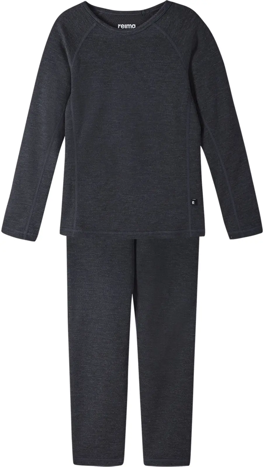 Dětský set funkčního prádla Reima Lani - Black melange 100