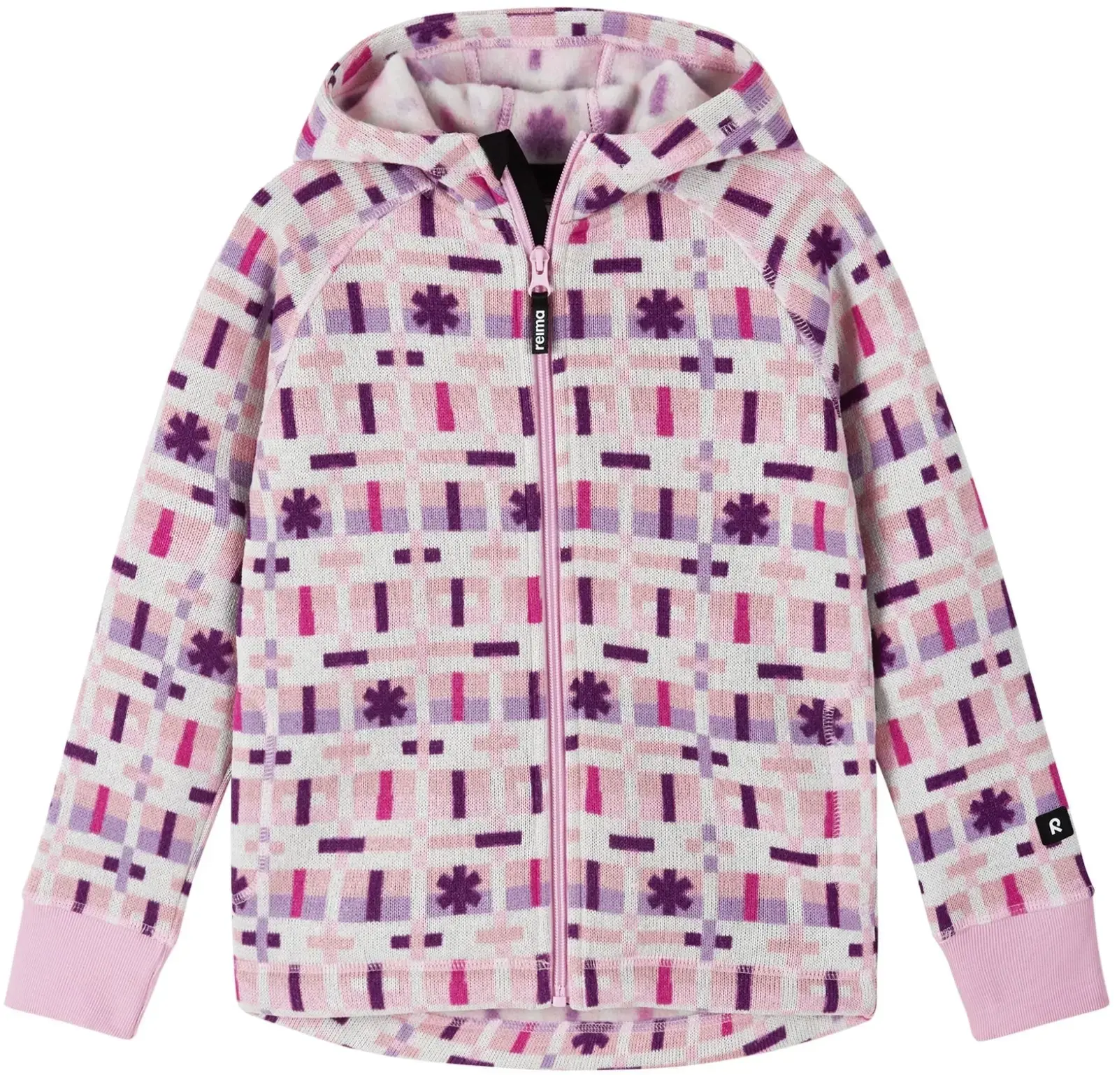 Dětská fleecová mikina Reima Northern - grey pink 134