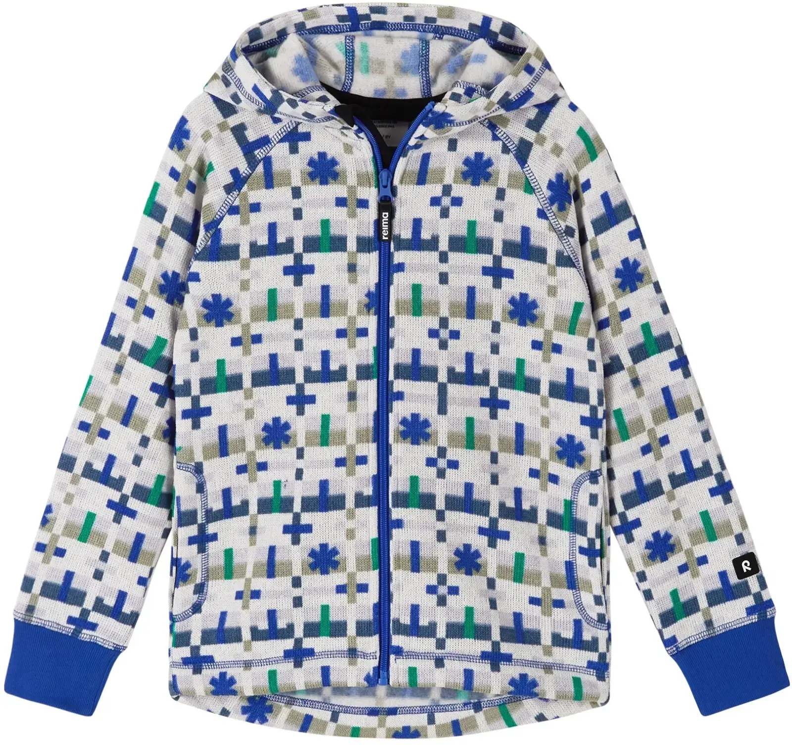 Dětská fleecová mikina Reima Northern - sparkly blue 140